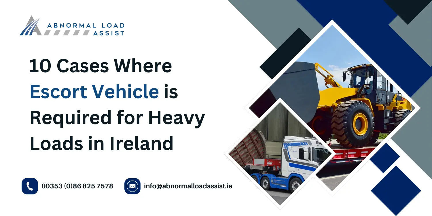 10 Cases Where Escort Vehicle is Required for Heavy Loads in Ireland